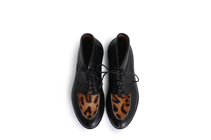 Delemont Boots + leopard print