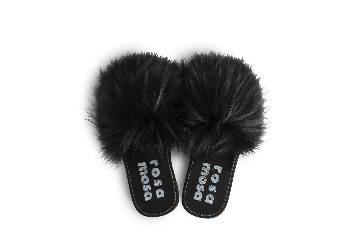 Faux Fur Slippers + Nero