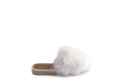 Faux Fur Slippers + Panna