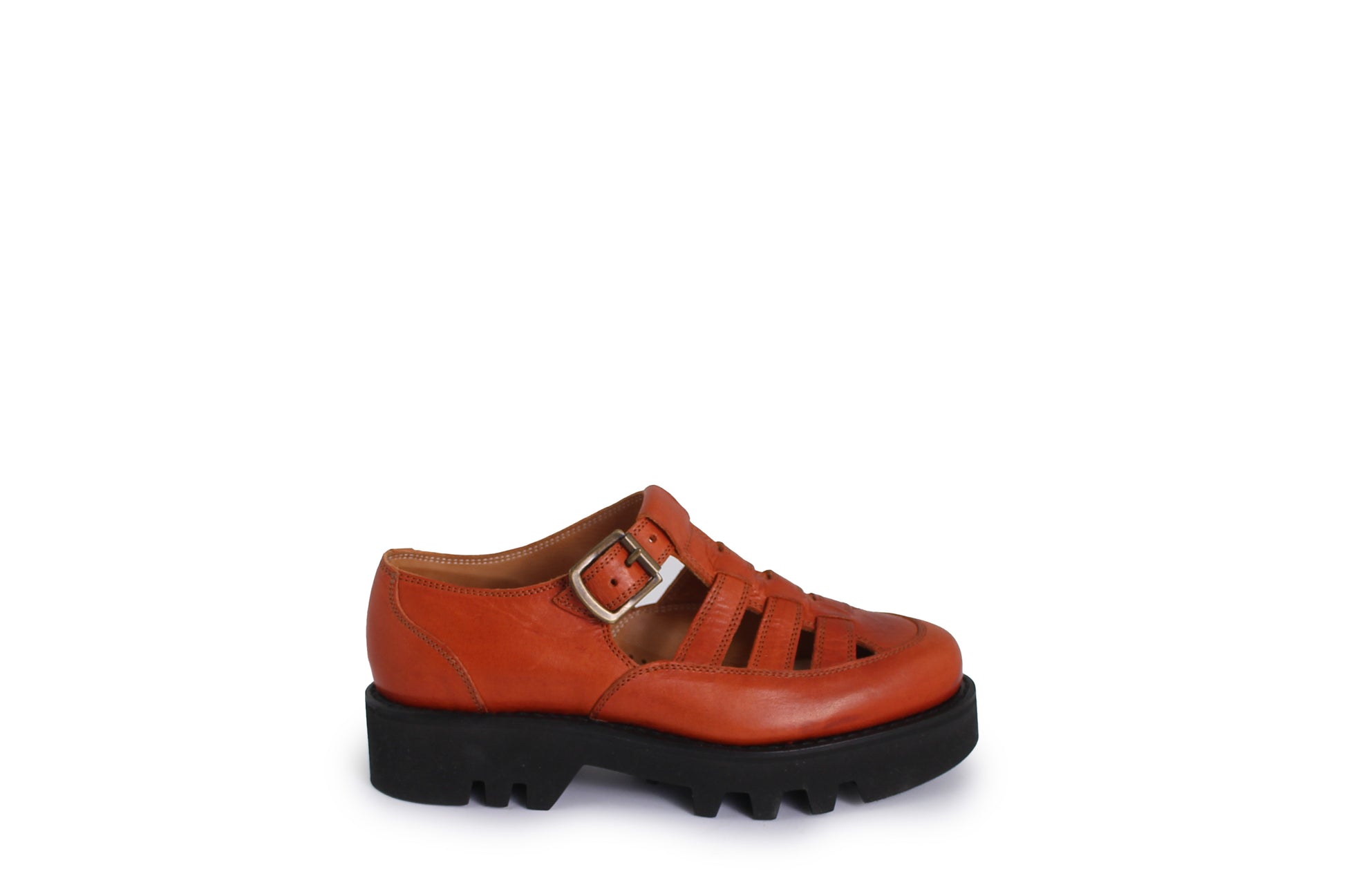 rosamosa buckle t-bar fieno leather vibram welted sandal shoe 