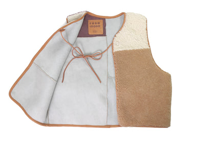 Gilet Vest PATCHWORK + Natural Lila