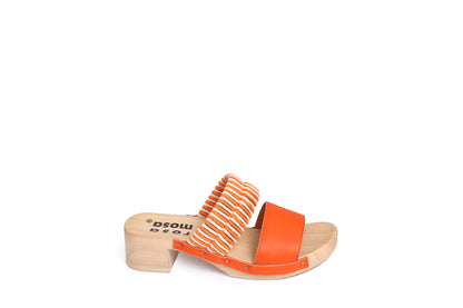 ROCCO KNOT SANDALS + ORANGE NATURAL