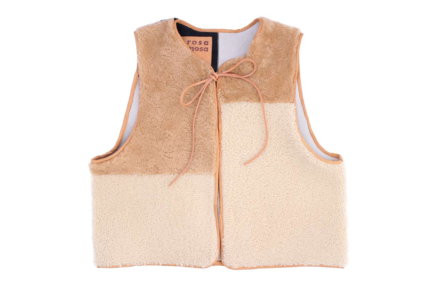 Gilet Vest PATCHWORK + Caramel