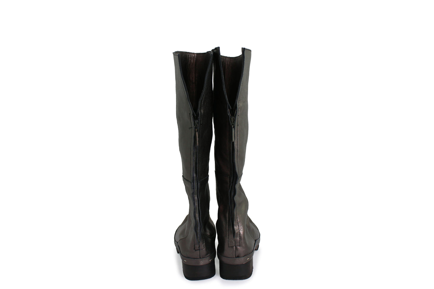 ROSIE BOOT HIGH METALLIC Dark Sole + metallic black