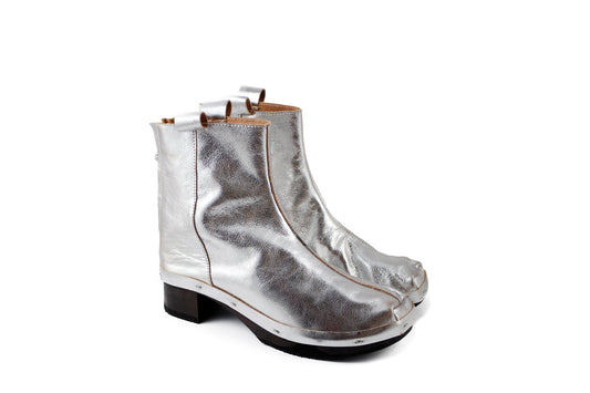 ROSIE BOOT METALLIC Dark Sole + Argento