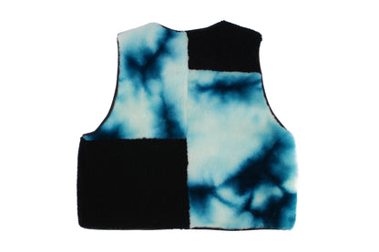 Gilet Vest PATCHWORK + Blue Dye Nero